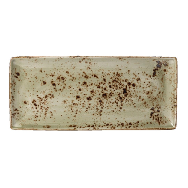 Steelite Craft Green Rectangle Four - 370x165mm (Box 6) (B2B)