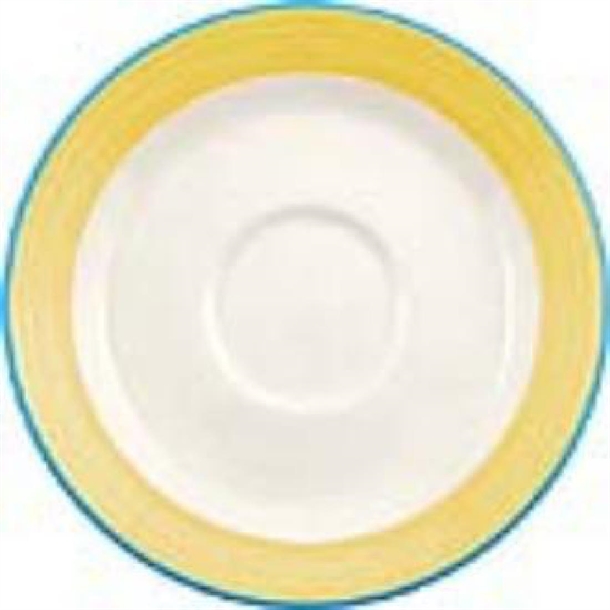 Rio Yellow Slimline Saucer 15.25cm 6" (Box 36) (B2B)