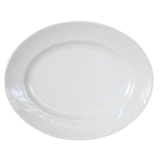 Steelite Spyro Oval Plate - 33cm 13" (Box 12) (B2B)