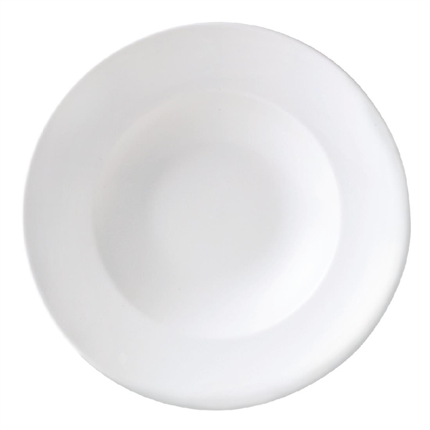 Monaco White Nouveau Bowl - 300mm 11 3/4" (Box 6) (B2B)
