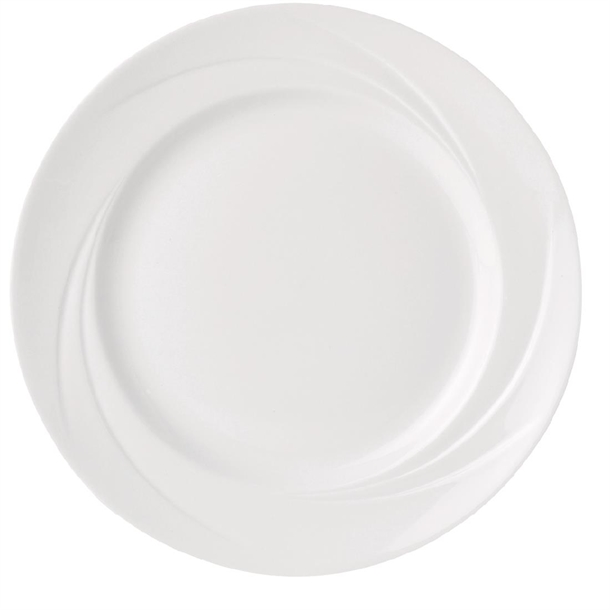 Alvo White Plate - 23cm 9" (Box 24) (B2B)