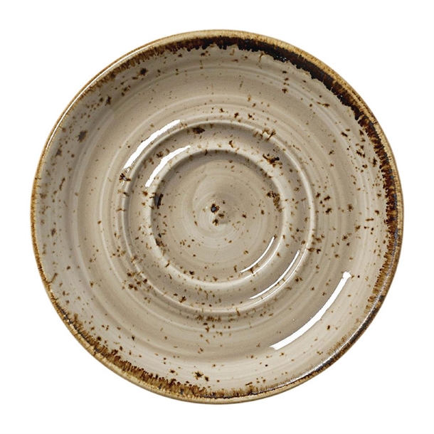Steelite Craft Porcini Saucer Double Well Small 11.75cm (4 5/8") (Box 12) (B2B)