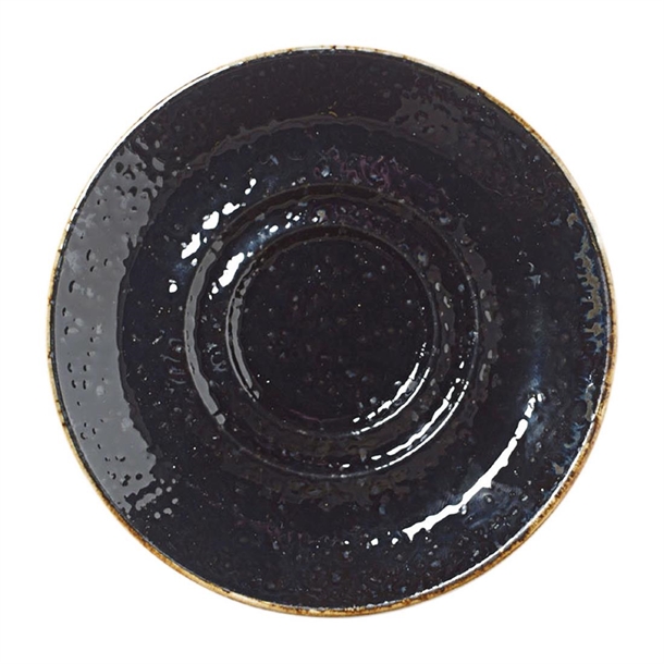 Steelite Craft Liquorice Saucer Double Well Small - 117.5mm 4 5/8"(Box 12)(B2B)