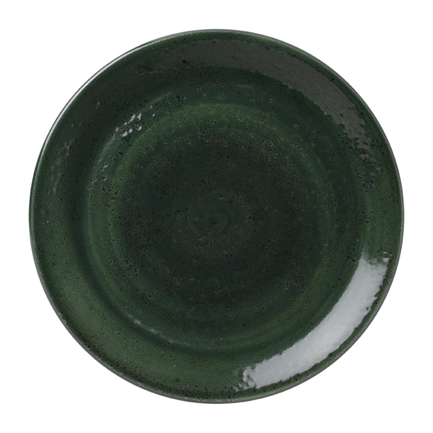 Steelite Vesuvius Burnt Emerald Plate Coupe - 230mm 9" (Box 12) (B2B)