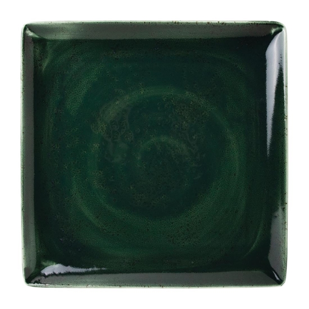 Steelite Vesuvius Burnt Emerald Square One 270x270mm 10 5/8x10" (Box 6) (B2B)