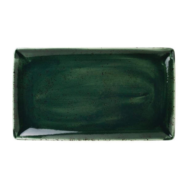 Steelite Vesuvius Burnt Emerald Rectangle Three330x190mm13x7 1/2"(Box 6)(B2B)