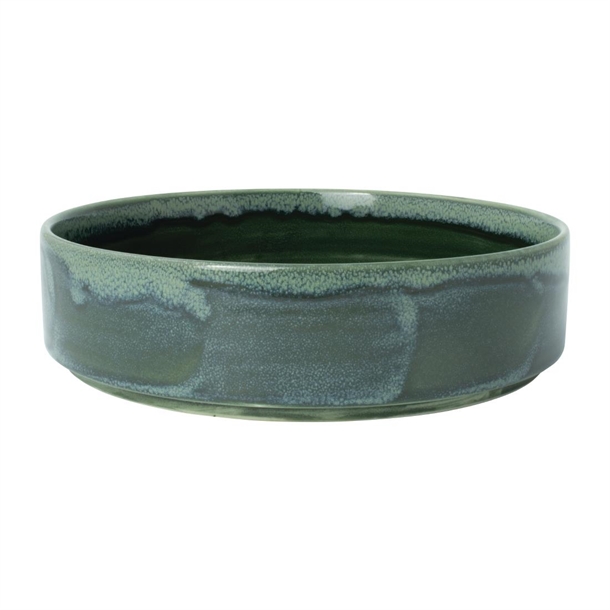 Aurora Vesuvius Burnt Emerald Round Stacking Tray 202.5mm 8 (Box 12) (B2B)