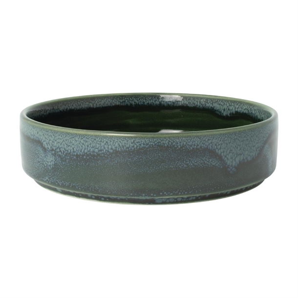 Aurora Vesuvius Burnt Emerald Round Stacking Tray 165mm 6 (Box 12) (B2B)
