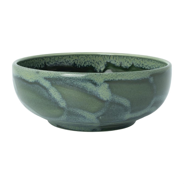 Aurora Vesuvius Burnt Emerald Bowl 155mm 6 1/8" 655ml 2 (Box 12) (B2B)