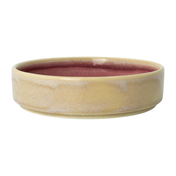 Aurora Vesuvius Rose Quartz Tray Round Stkg 165mm 6 1/2" (Box 12) (B2B)