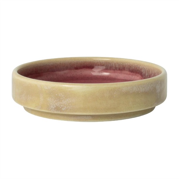 Steelite Aurora Vesuvius Rose Quartz Tray Round Stkg 102.5mm 4" (Box 12)(B2B)