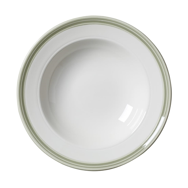 Steelite Bead Sage Soup/Pasta Plate - 240mm 9 1/2" (Box 12) (B2B)