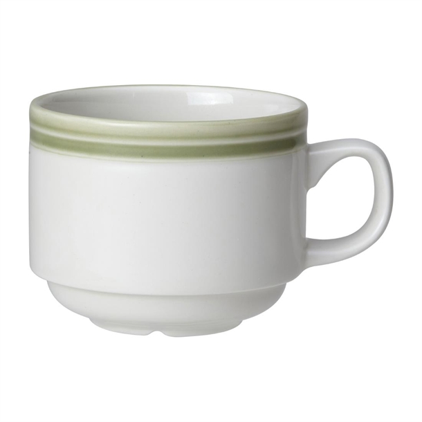 Steelite Bead Sage Cup Stacking - 200ml 7oz (Box 12) (B2B)
