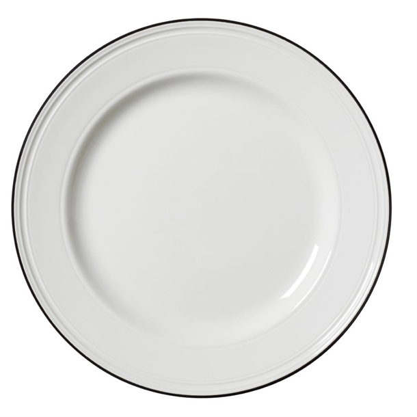 Steelite Bead Black Band Plate - 285mm 11 1/4" (Box 6) (B2B)