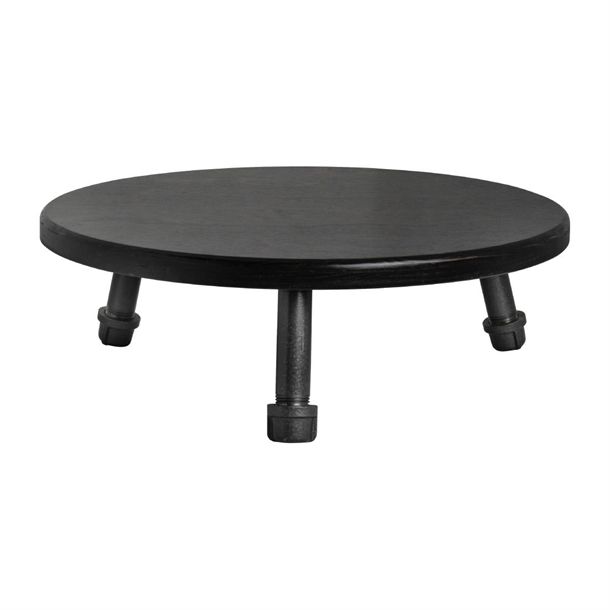 Steelite Gun Metal Pipe Stand with Short Legs - 355x95mm (B2B)