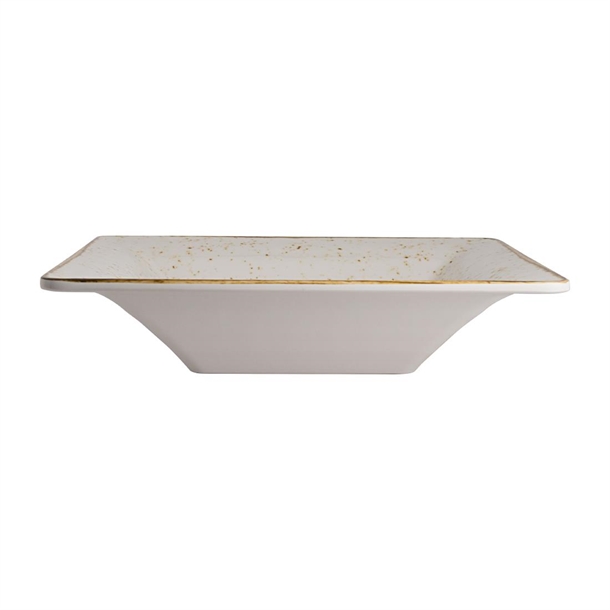 Steelite Craft White Buffet Square Pebble Bowl - 343mm 2.8Ltr (Box 6) (B2B)