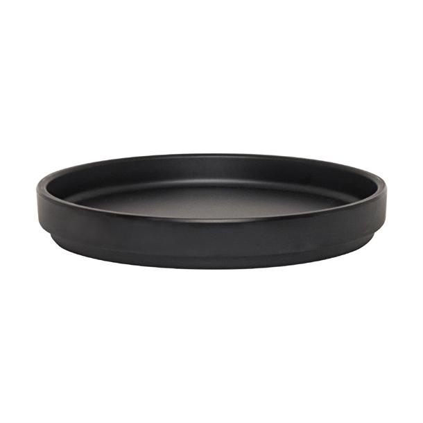 Steelite Cali Black Stack Plate 159mm Dia 22mm H (Box 6) (B2B)