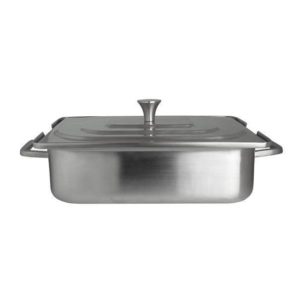 Steelite Creations Homestyle Brushed Stainless Rectangle Chafer 3.8L (B2B)
