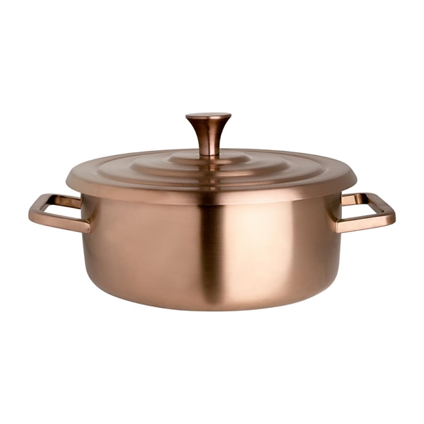 Steelite Creations Homestyle Brushed Bronze Round Chafer - 1.9Ltr (B2B)