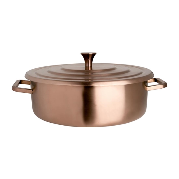 Steelite Creations Homestyle Brushed Bronze Round Chafer 3.8L (B2B)