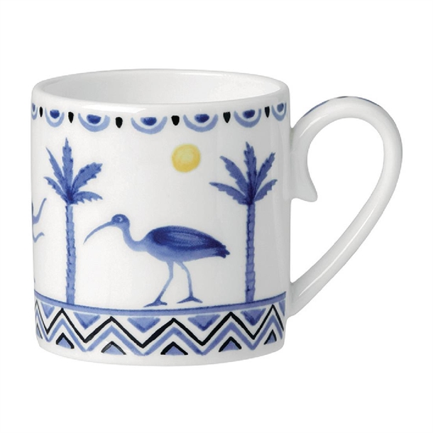 Steelite Sultan's Garden Blue Coffee Can Coupe 100ml (Pack 12) (B2B)