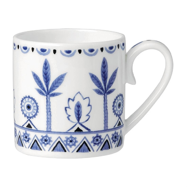 Steelite Sultan's Garden Blue Coffee Can Coupe 100ml (Pack 12) (B2B)