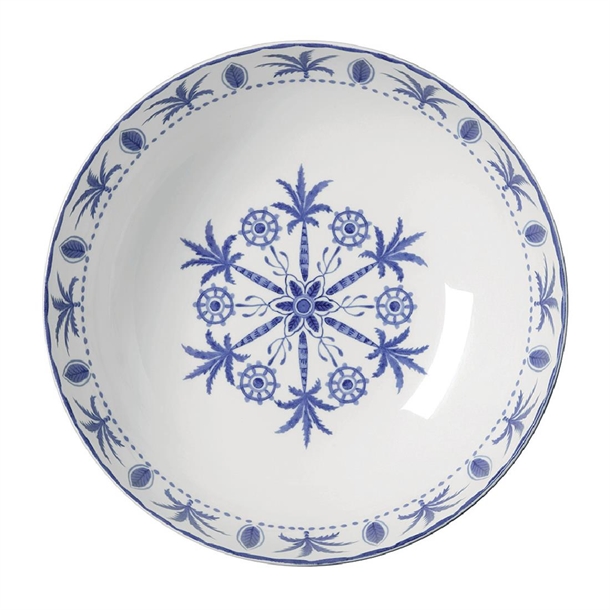 Steelite Sultan's Garden Blue Large Bowl Coupe 230mm (Pack 6) (B2B)