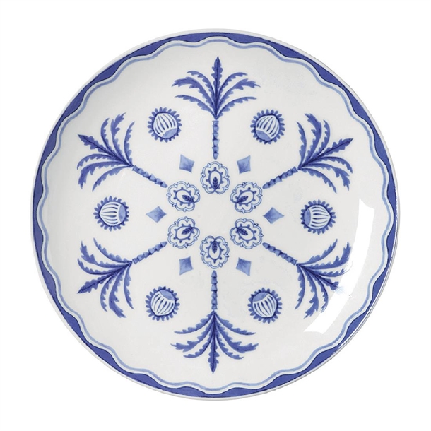 Steelite Sultan's Garden Blue Plate Coupe 210mm (Pack 12) (B2B)