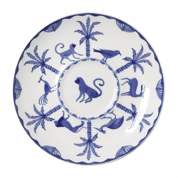 Steelite Sultan's Garden Blue Tea for One Saucer (Pack 12) (B2B)