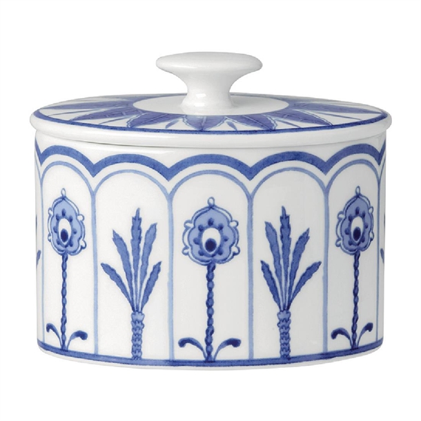 Steelite Sultan's Garden Blue Oval Sugar Coupe 90mm (Pack 12) (B2B)