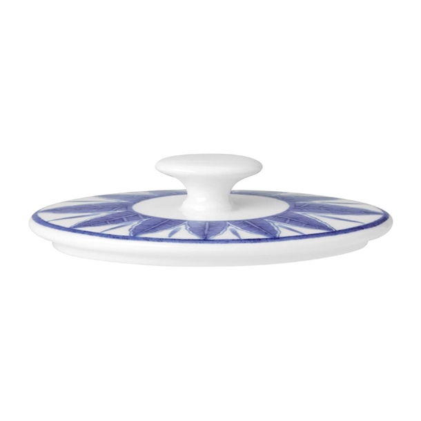 Steelite Sultan's Garden Blue Oval Covered Sugar Lid (Pack 12) (B2B)