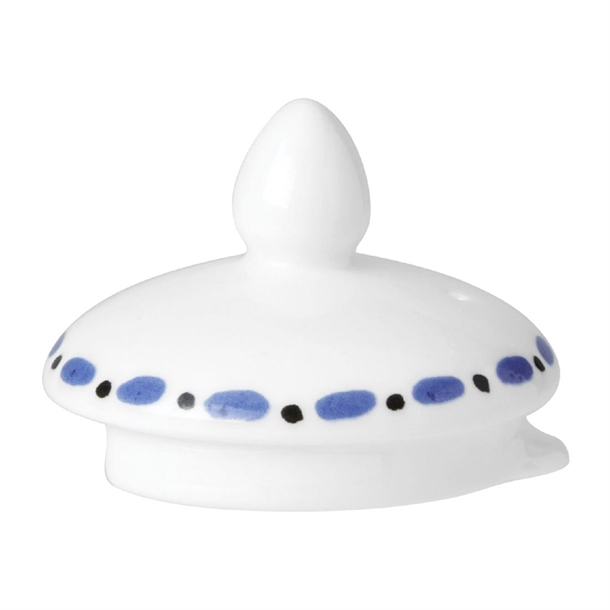 Steelite Sultan's Garden Blue Tea For One Teapot Lid Only (Pack 6) (B2B)