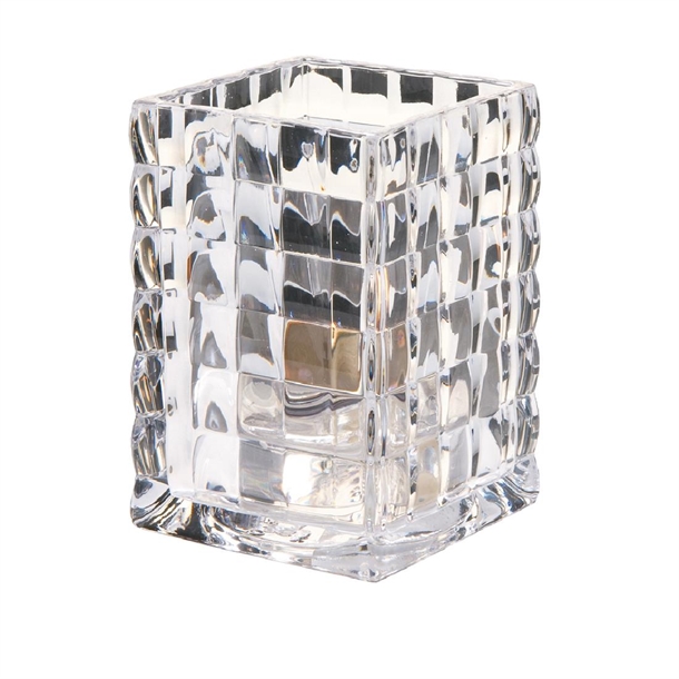 Steelite Optic Block Clear Glass Lamp 67x95mm (Pack 6) (B2B)