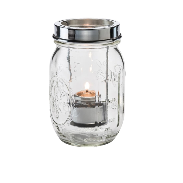 Steelite Firefly Clear Glass Lamp with Cradle and Handle (Pack 12) (B2B)