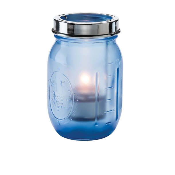 Steelite Firefly Satin Dark Blue Glass Lamp (Pack 12) (B2B)