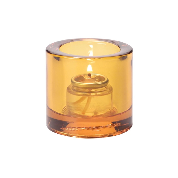 Steelite Thick Round Amber Tealight 70x73mm (Pack 6) (B2B)