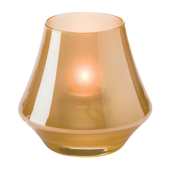 Steelite Chime Satin Gold Glass Votive 70x89mm (Box 12) (B2B)