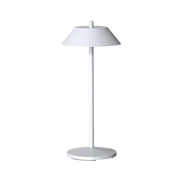 Pirlo White LED Rechargeable Table Light - 130x300mm (Single) (B2B)