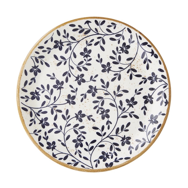 Flora Blue Coupe Plate - 252.5mm (Pack 12) (B2B)
