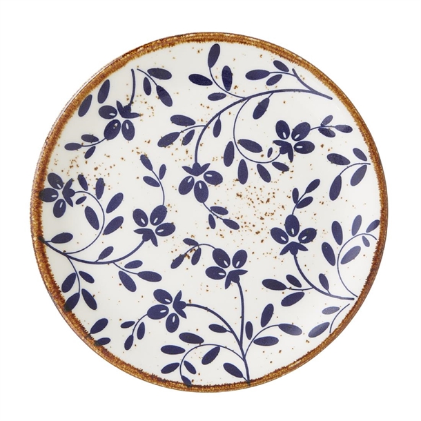 Flora Blue Coupe Plate - 152.5mm (Pack 12) (B2B)