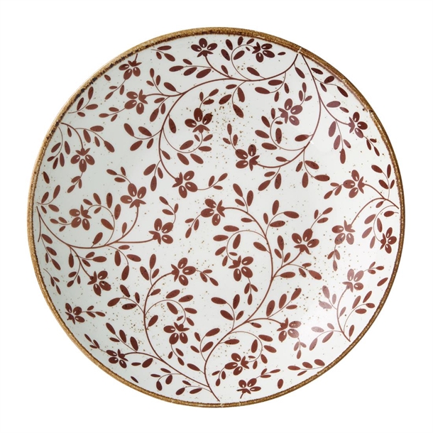 Flora Brown Coupe Bowl - 255mm (Pack 12) (B2B)