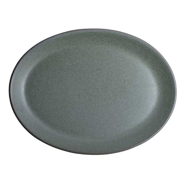 Carnaby Teal Oval Plate - 202.5x152.5mm (Pack 24) (B2B)