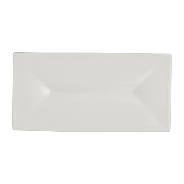 RO White Album Rectangular Tray with Indent - 238x117.5x19mm (Pack 12) (B2B)