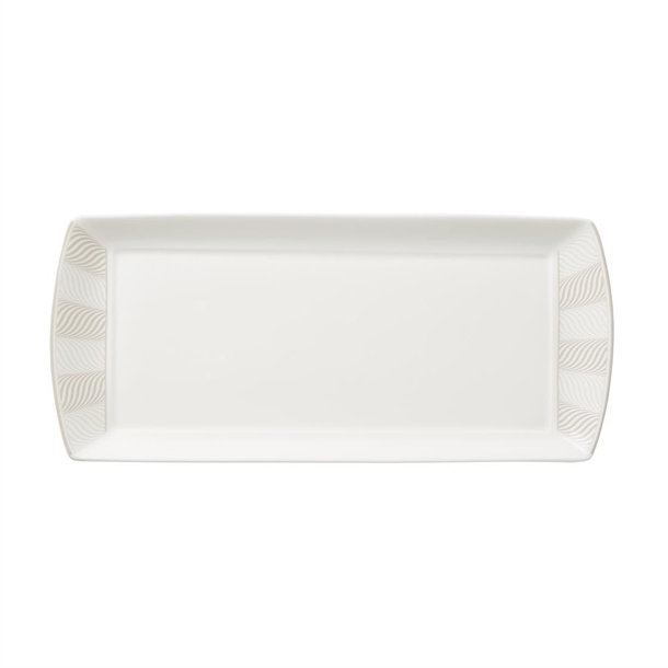 Bakewell Taupe Classic L/S Rectangle Tray - 340x150mm (Pack 12) (B2B)