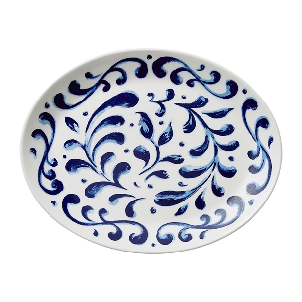 Steelite Messina Blue Oval Coupe Plate - 255mm (Pack 12) (B2B)