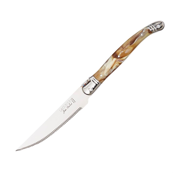 Laguiole Marble Dark Horn Grill Knife - 225mm (Pack 6) (B2B)