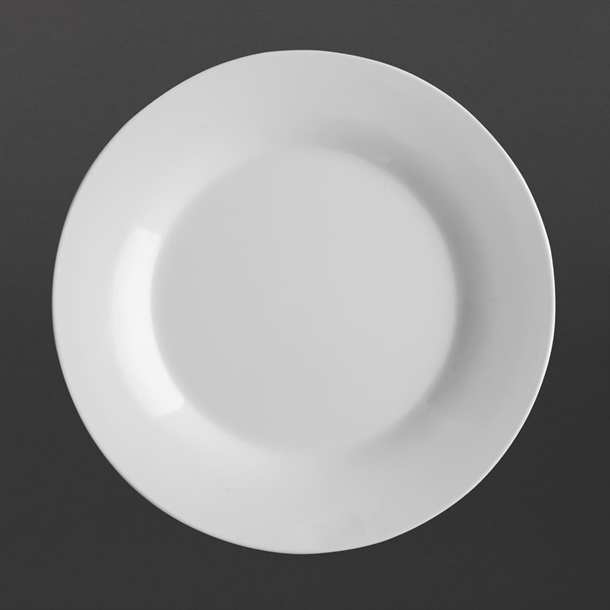 Olympia Kristallon Melamine Wide Rimmed Plate - 225mm 9" (Box 6)