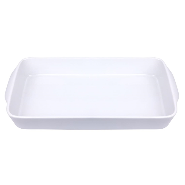 Olympia Whiteware Oblong Roaster - 50Hx395Wx219mmD (Box 6)