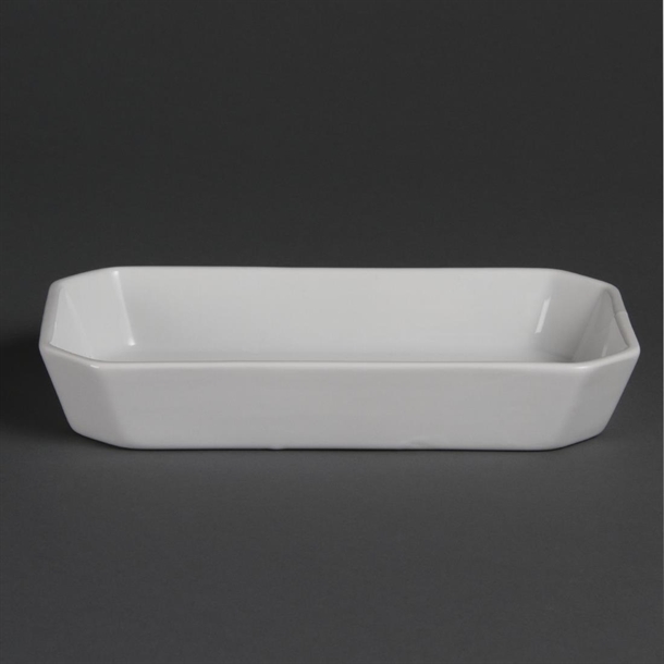 Olympia Whiteware Rectangular Hors D'oeuvre Dish - 40x235x122mm (Box 6)