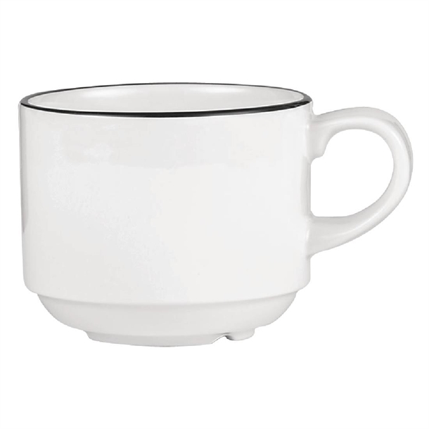 Alchemy Mono Stacking Tea Cup - 7 1/2oz (Box 24) (B2B)